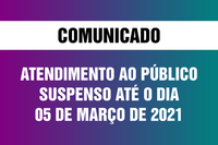 Câmara suspende o atendimento presencial ao público até o dia 05 de março de 2021