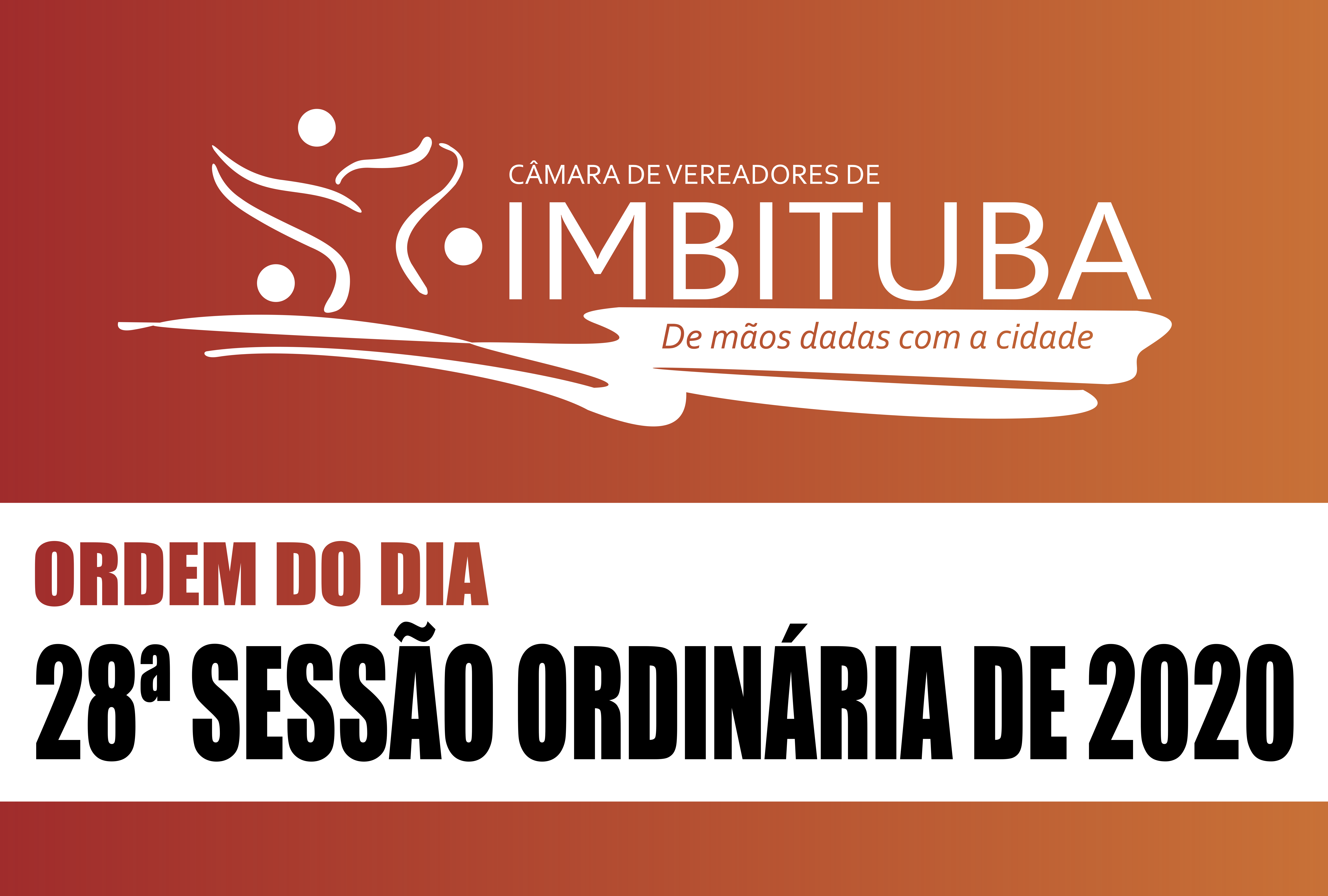 Ordem do Dia da 28ª Sessão Ordinária de 2020