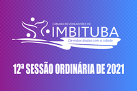 Pauta da 12ª Sessão Ordinária