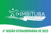 Pauta da 6ª Sessão Extraordinária de 2022